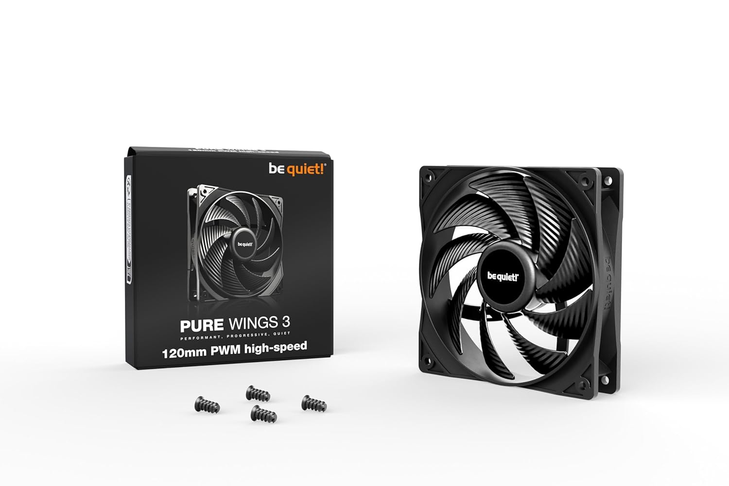 be quiet! Pure Wings 3 120mm PWM High-Speed Fan Black